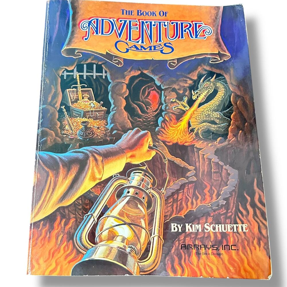 The Book of Adventure Games book Kim Schuette vintage computer 1984